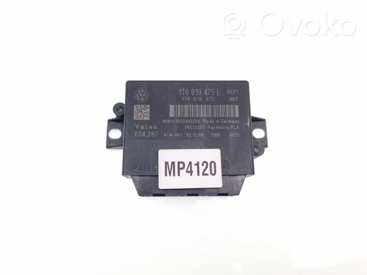 Volkswagen PASSAT B6 Pysäköintitutkan (PCD) ohjainlaite/moduuli 1T0919475L