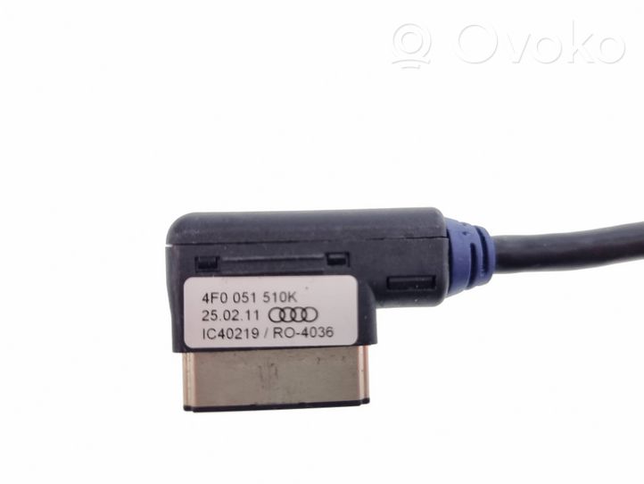 Audi A8 S8 D3 4E Câble adaptateur AUX 4F0051510K