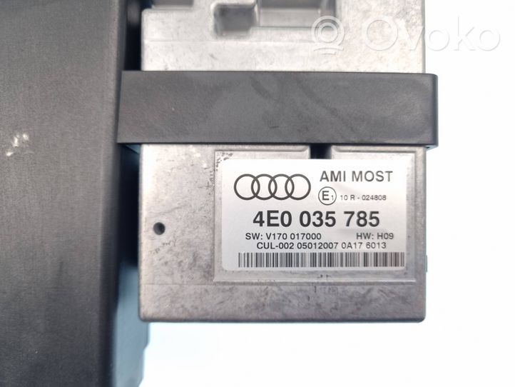 Audi A6 S6 C6 4F Console centrale, commande de multimédia l'unité principale 4E0035785