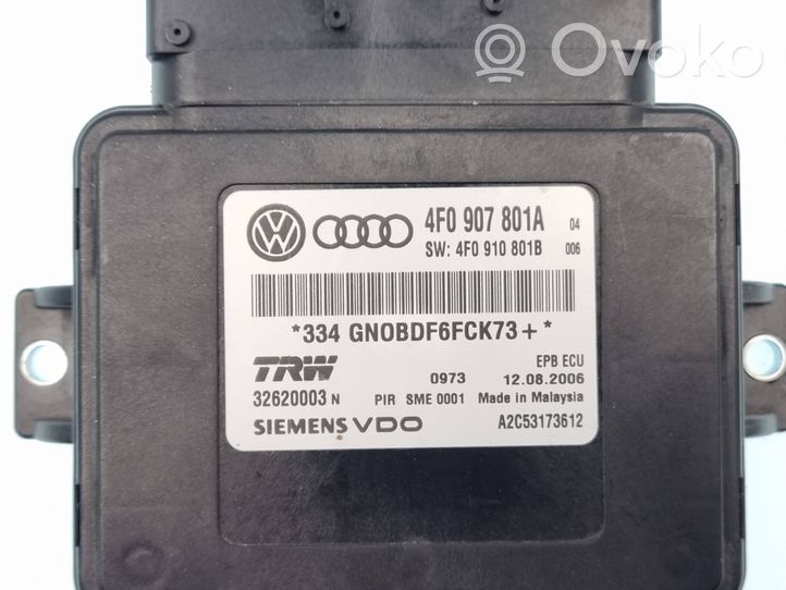 Audi A6 S6 C6 4F Hand brake control module 4F0907801A