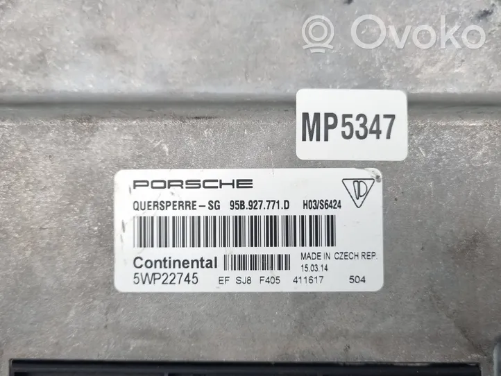 Porsche Macan Transfer box differential control unit 95B927771D