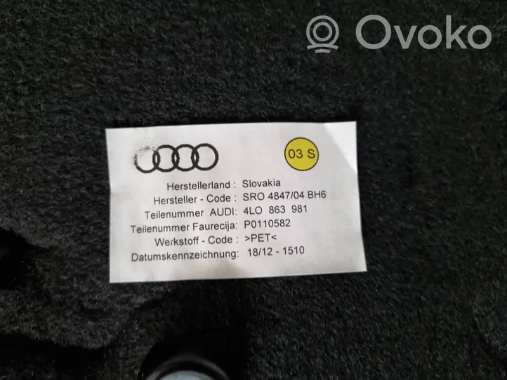 Audi Q7 4L Takaoven verhoilu 4L0863981