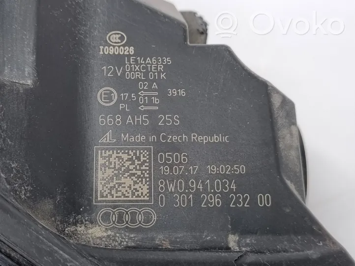 Audi A4 S4 B9 Phare frontale 8W0941034