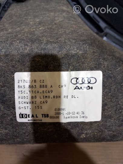 Audi A4 S4 B8 8K Tavaratilan sivuverhoilu 8K5863888A