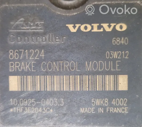 Volvo V70 Pompe ABS 8671224