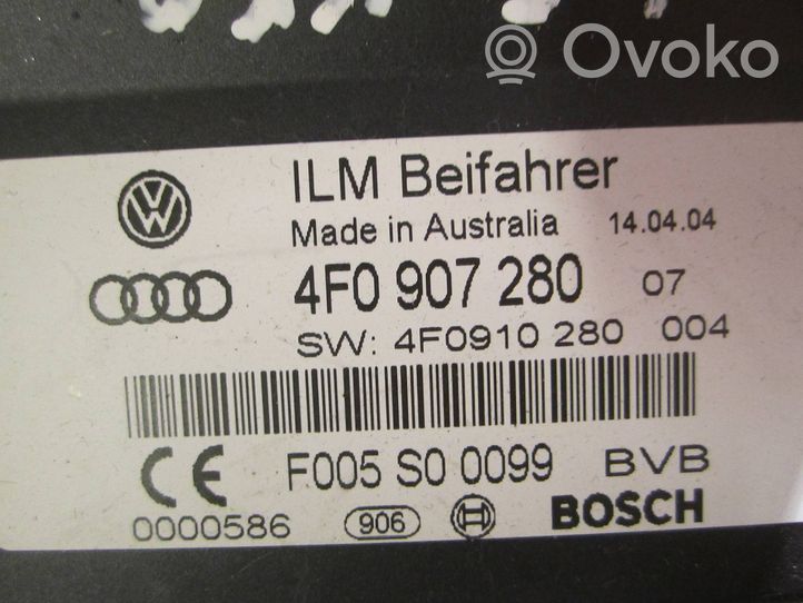 Audi A6 S6 C6 4F Muut ohjainlaitteet/moduulit 4F0907280