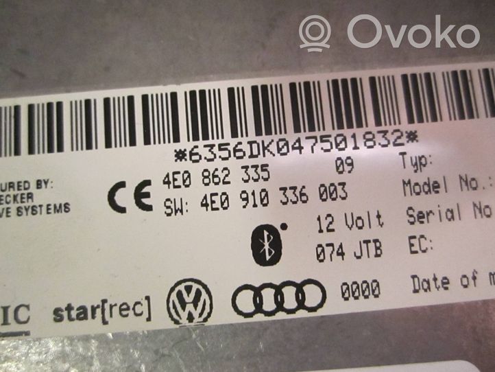 Audi A6 S6 C6 4F Altre centraline/moduli 4E0862335