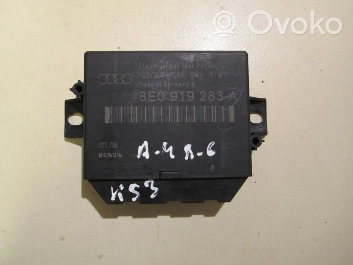 Audi A4 S4 B6 8E 8H Unité de commande, module PDC aide au stationnement 8E0919283A