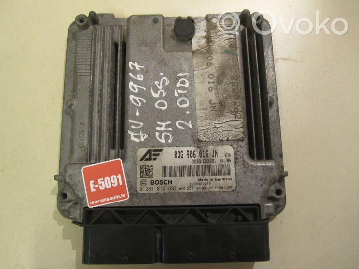 Volkswagen Sharan Engine control unit/module 03G906016JN