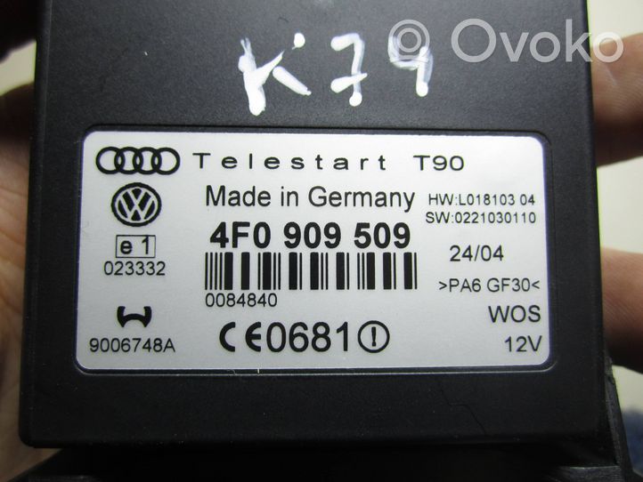 Audi A6 S6 C6 4F Unité de commande chauffage Webasto 4F0909509