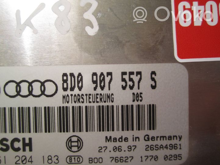 Audi A4 S4 B5 8D Variklio valdymo blokas 8D0907557S