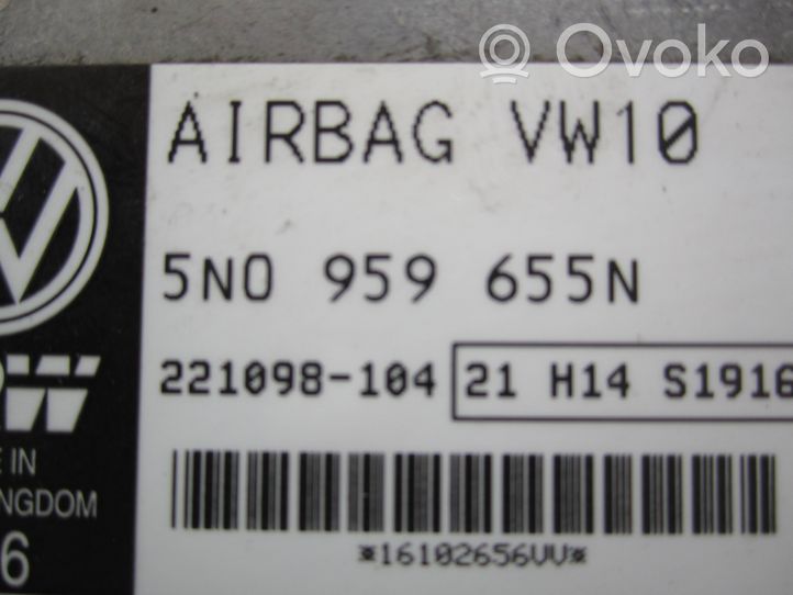 Volkswagen PASSAT B6 Centralina/modulo airbag 5N0959655N