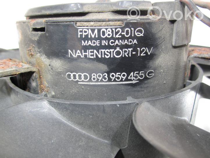 Audi 80 90 S2 B4 Jäähdyttimen jäähdytinpuhallin 893959455G