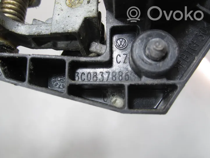 Volkswagen PASSAT B6 Klamka/wspornik zewnętrzny drzwi tylnych 3C0837886G