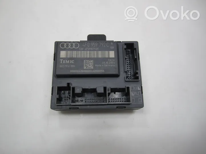 Audi A6 S6 C6 4F Oven ohjainlaite/moduuli 4F0959792C