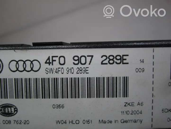 Audi A6 S6 C6 4F Modulo comfort/convenienza 4F0907289E