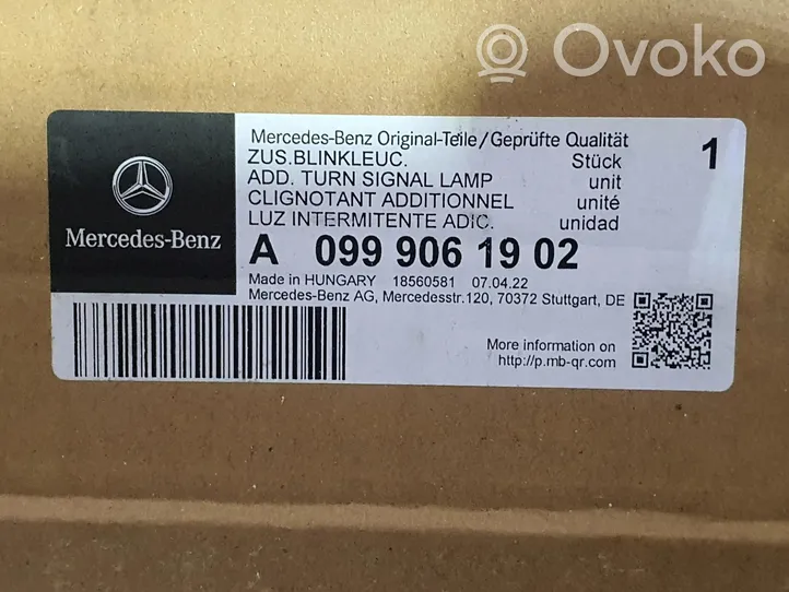 Mercedes-Benz CLA C117 X117 W117 Pagrieziena lukturis spogulī A0999061902