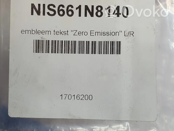 Nissan Leaf I (ZE0) Mostrina con logo/emblema della casa automobilistica 808923NK0A