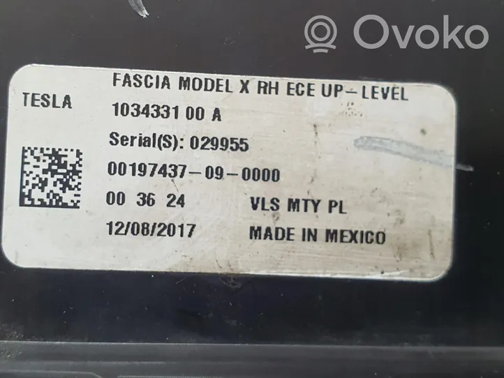 Tesla Model X LED-päiväajovalo 103433100A