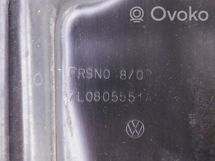 Porsche Cayenne (9PA) Jäähdyttimen alatuen suojapaneeli 7L0805551A