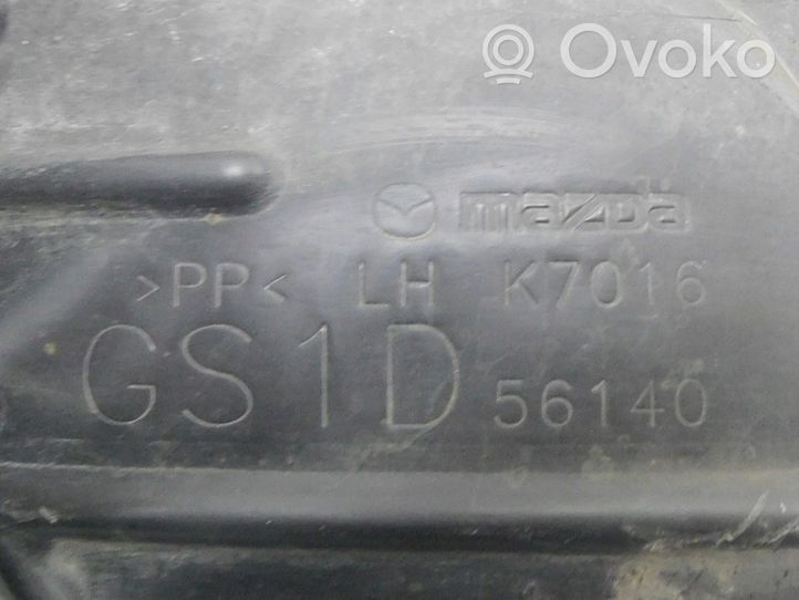 Mazda 6 Rivestimento paraspruzzi passaruota anteriore K7016GS1D56140