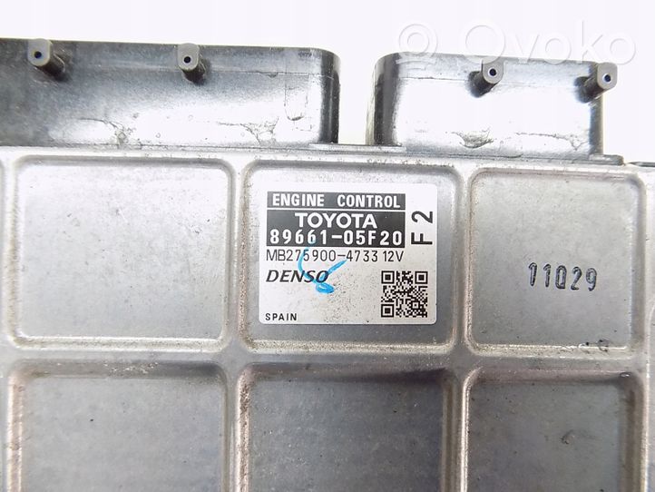 Toyota Avensis T270 Calculateur moteur ECU 8966105F20