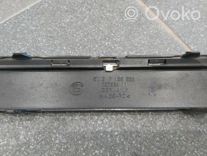 BMW 7 E65 E66 Modanatura separatore del paraurti anteriore 51117142197