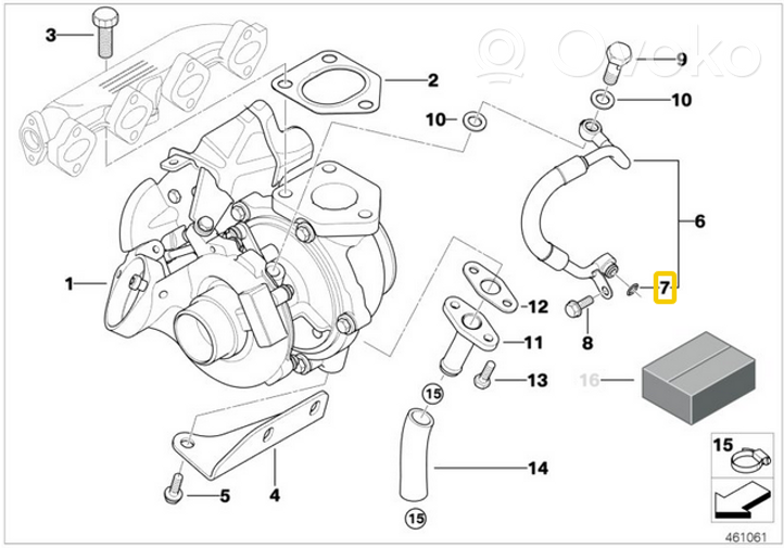 BMW 1 E81 E87 muu moottorin osa 11427795048