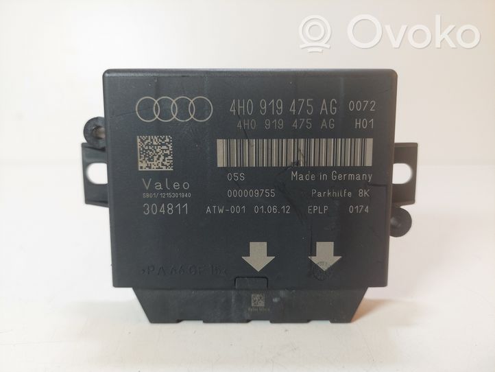 Audi A7 S7 4G Unité de commande, module PDC aide au stationnement 4H0919475AG