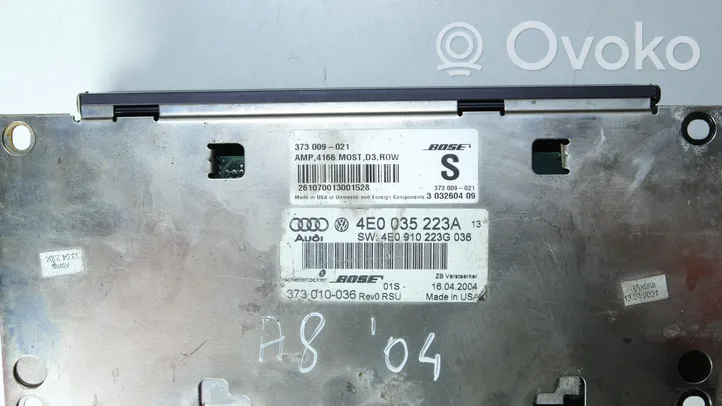 Audi A8 S8 D3 4E Amplificatore 4E0035223A