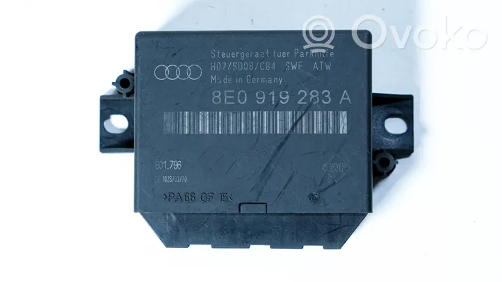 Audi A4 S4 B6 8E 8H Unité de commande, module PDC aide au stationnement 8E0919283A