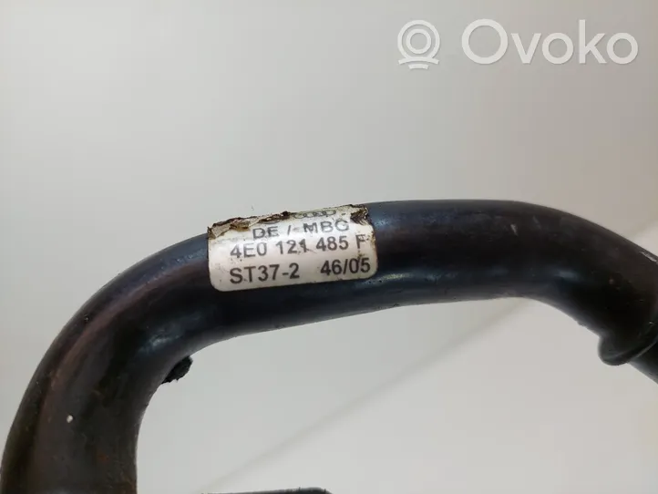 Audi A8 S8 D3 4E Engine coolant pipe/hose 4E0121485F