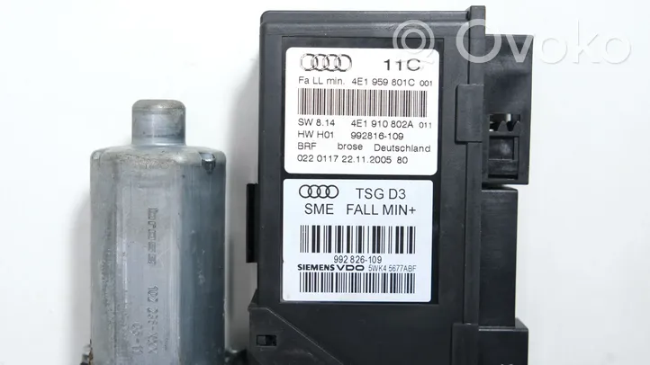 Audi A8 S8 D3 4E Galinis varikliukas langų pakėlėjo 4E0959801C