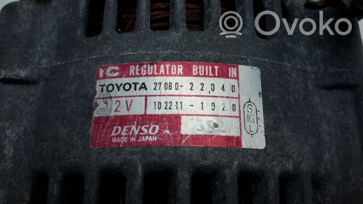 Toyota Celica T230 Generatore/alternatore 2706022040