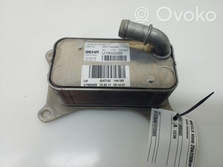 Mercedes-Benz GLK (X204) Mocowanie / uchwyt filtra oleju A6511800665