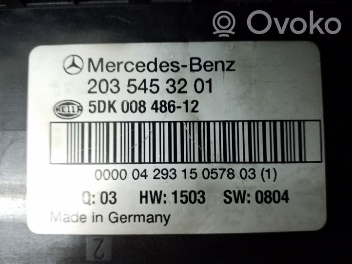 Mercedes-Benz CLK A209 C209 Sulakemoduuli A2035453201