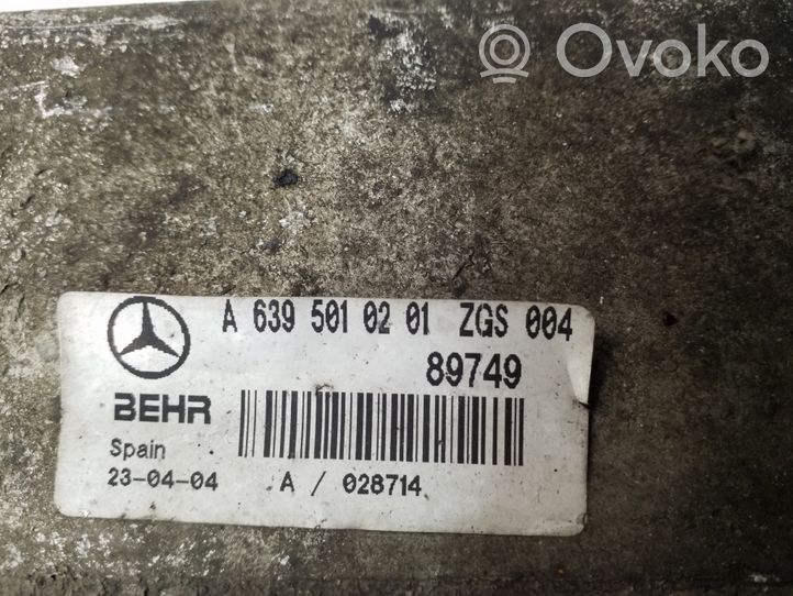 Mercedes-Benz Vito Viano W639 Interkūlerio radiatorius A6395010201