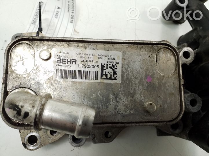 Mercedes-Benz Vito Viano W447 Supporto di montaggio del filtro dell’olio 