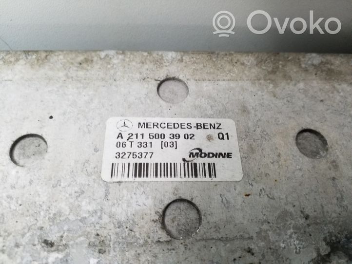 Mercedes-Benz CLS C219 Intercooler radiator A2115003902