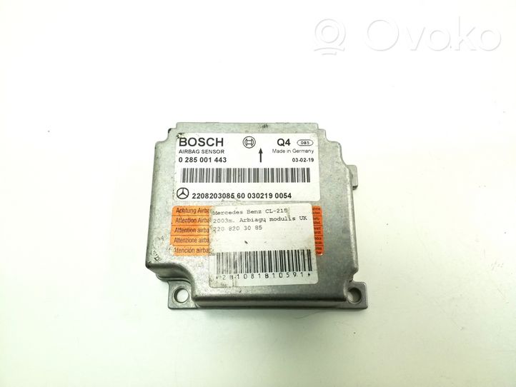 Mercedes-Benz CL C215 Airbag control unit/module A2208203085