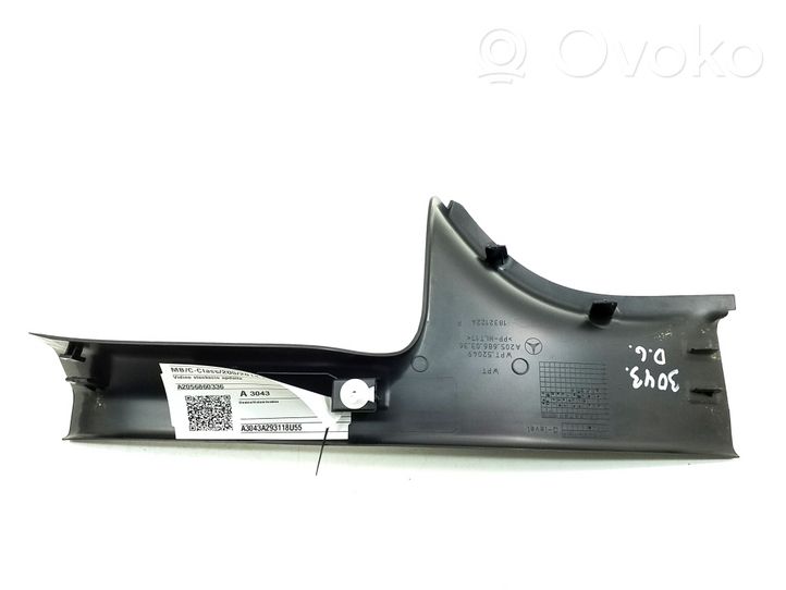 Mercedes-Benz C W205 Rear sill trim cover A2056860336