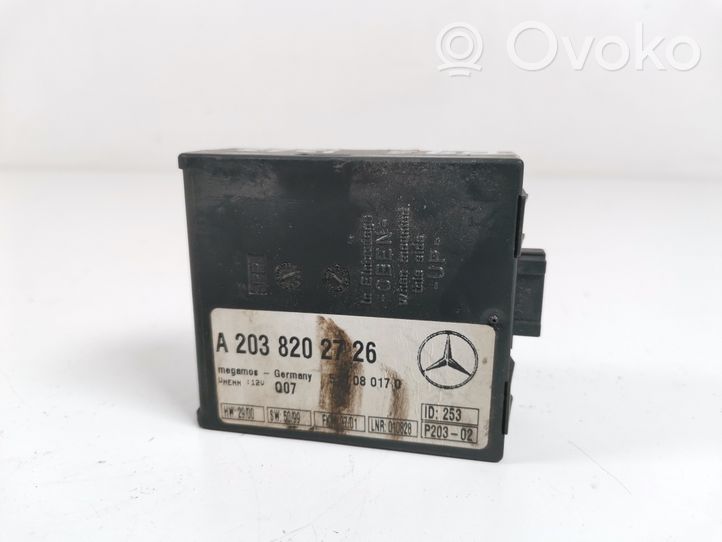 Mercedes-Benz S W220 Hälytyksen ohjainlaite/moduuli A2038202726