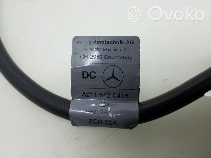 Mercedes-Benz CLS C219 Cavo negativo messa a terra (batteria) A2115420418