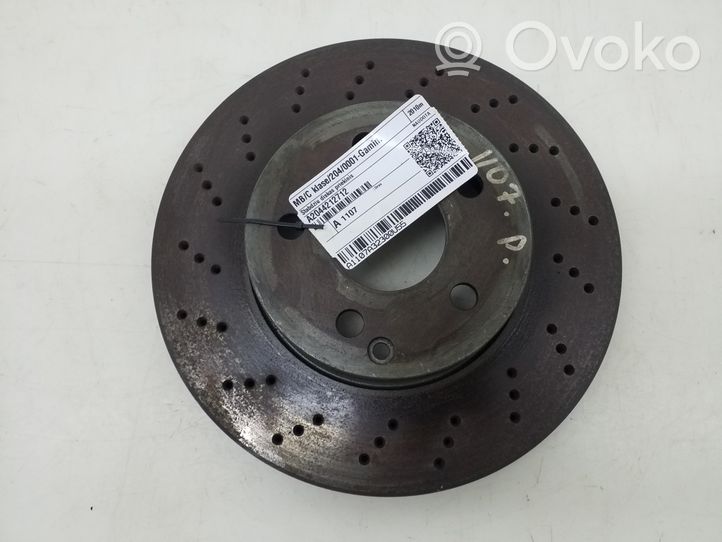 Mercedes-Benz C W204 Disque de frein avant A2044212712