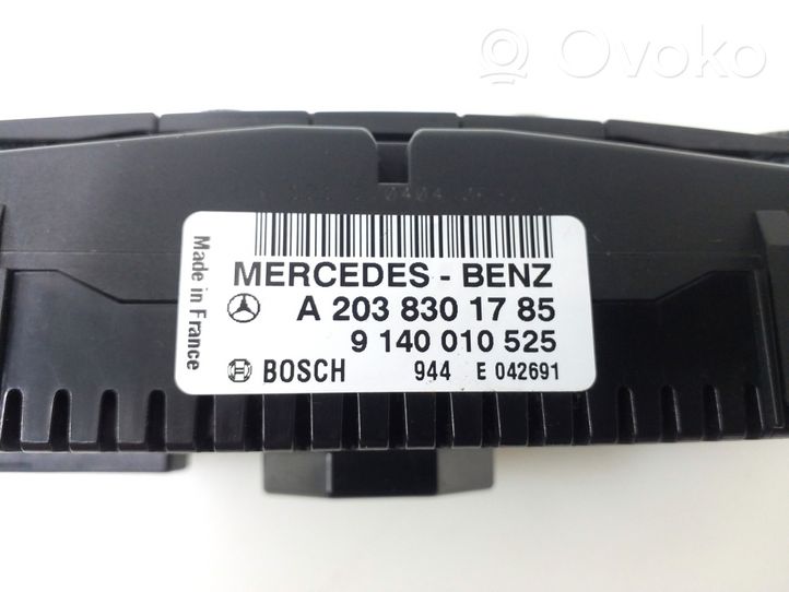 Mercedes-Benz CLC CL203 Centralina/modulo climatizzatore A2038301785