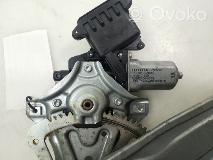 Toyota Avensis T270 Mechanizm podnoszenia szyby tylnej bez silnika 6983005130