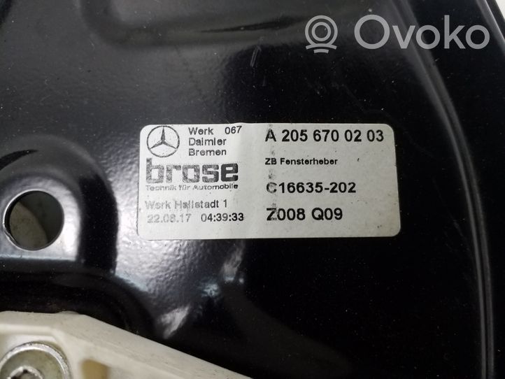 Mercedes-Benz E W238 Elektryczny podnośnik szyby drzwi tylnych 