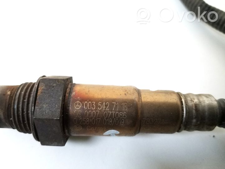 Mercedes-Benz CLC CL203 Sensore della sonda Lambda A0035427118