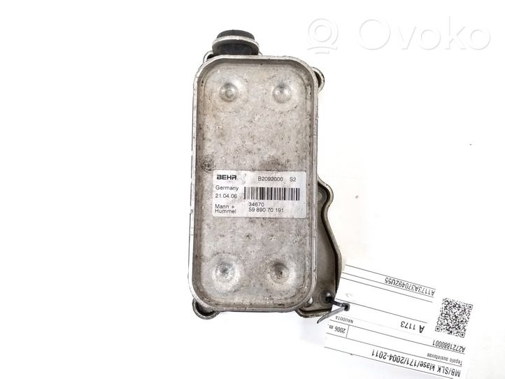 Mercedes-Benz SLK R171 Supporto di montaggio del filtro dell’olio A2721880001