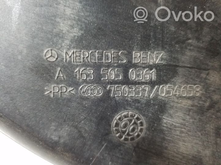 Mercedes-Benz ML W163 Parte del condotto di aspirazione dell'aria A1635050361